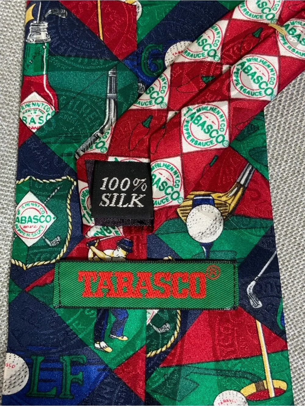Official TABASCO golf necktie